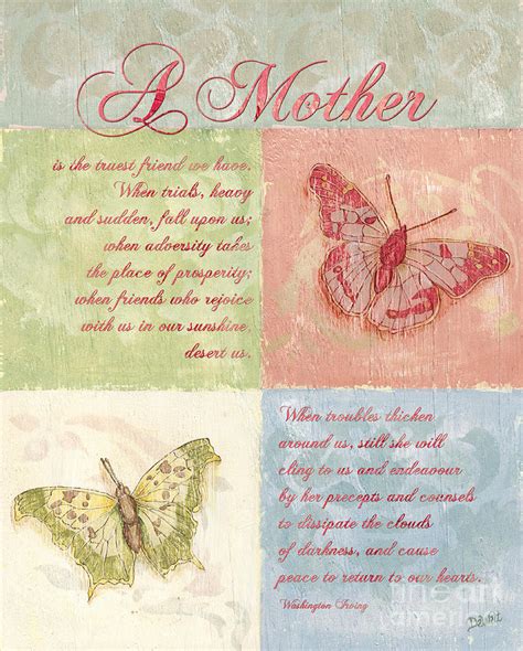 Mothers Day Butterfly Card Painting By Debbie Dewitt