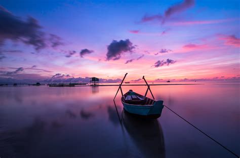 2048x1365 2048x1365 Boat Sea Sunset Wallpaper Coolwallpapersme