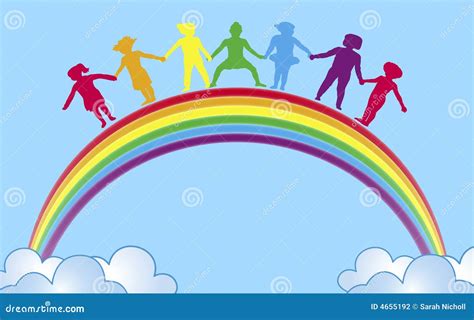 Hands On Rainbow Stock Illustration Illustration Of Education 4655192
