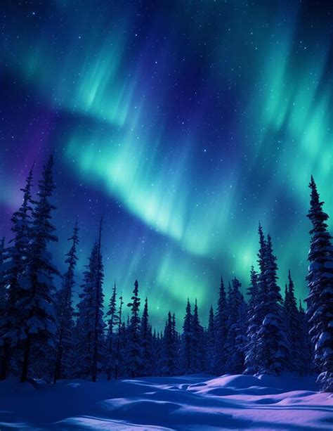 Premium Ai Image Northern Lights Aurora Borealis In The Sky