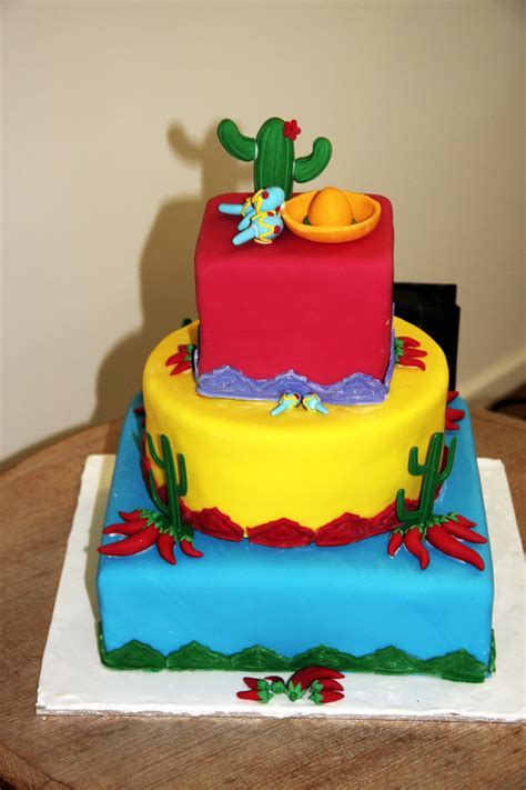 Mexican Cake For My Birthday Fiesta Party Mexican Themed Cakes Mexican