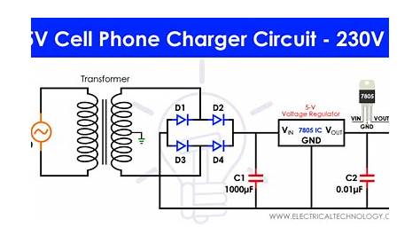 circuit diagram of phone charger