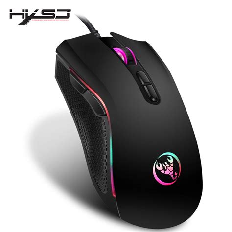 Hxsj New 3200dpi 7 Buttons 7 Color Led Optical Usb Wired Mouse Player
