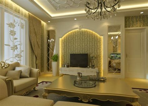 Living Room Tv Wall Lighting Ideas Led Up Lighting Curved Tv Set