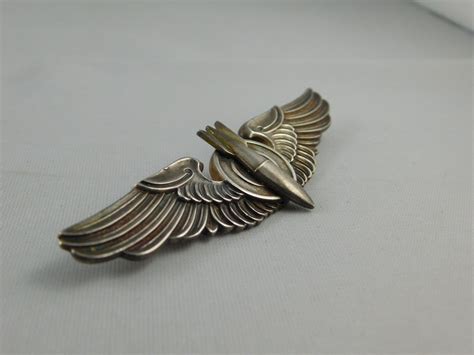 Wwii Us Bombardier Wings Usaaf Sterling Silver Trade In Military