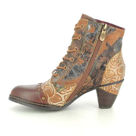 Laura Vita Alcizeeo 12 9507 11 Tan Leather Ankle Boots