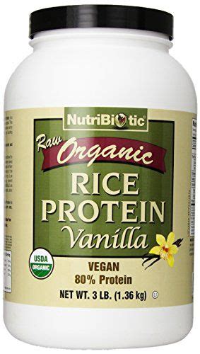 Nutribiotic Organic Rice Protein Vanilla 3 Pound Vegetable Protein