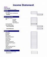 Income Statement Template Excel Pictures