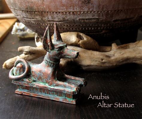 Anubis The Jackal Altar Statue Handcrafted By Shadowofthesphinx
