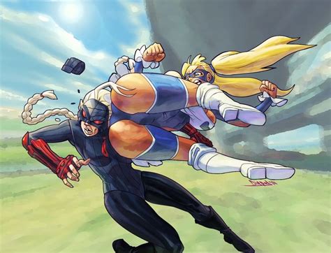 Butt Attack Rainbow Mika And Decapre Street Fighter Series Artwork By