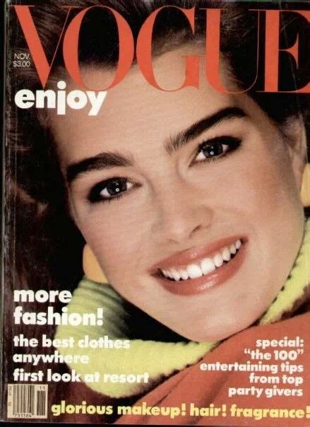 Vogue Enjoy Brooke Shields Vogue Magazine Richard Avedon