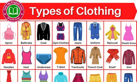 Types Of Clothing For Men And Women Onlymyenglish