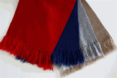 Pure Cashmere Knitted Scarf With Tassel