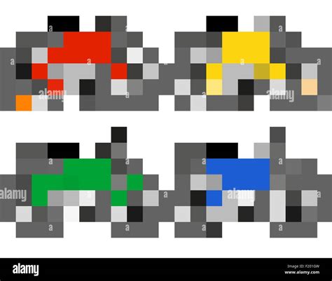 Mountain Bikes With Gear Shifting Vector Illustration Isolated On White