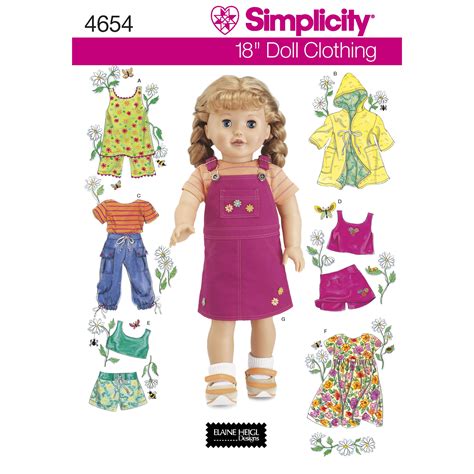 Sewing Pattern 18 Inch Doll Clothes Pattern Ag Style Doll Clothes Pattern Simplicity Sewing