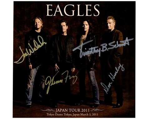 The Eagles Rock Band Authentic Autographed Signed 8x10 Photo Wcoa