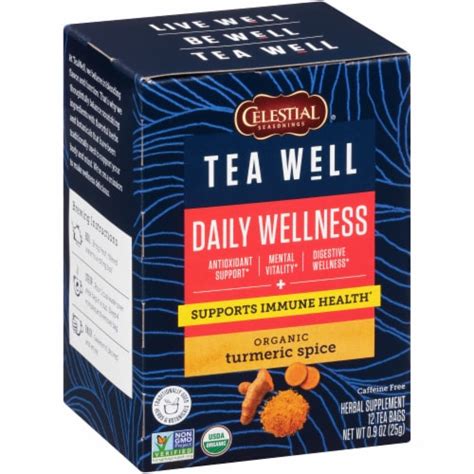 Celestial Seasonings® Tea Well Organic Turmeric Spice Daily Wellness