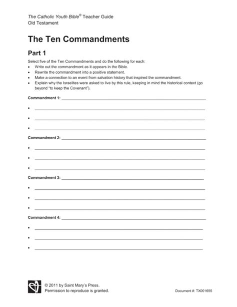 Perfect help for children learning the 10 commandments at home or in sunday school. 14 Best Images of Free Printable 10 Commandments ...