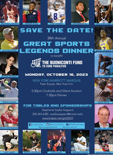38th Annual Great Sports Legends Dinner - The Miami Project