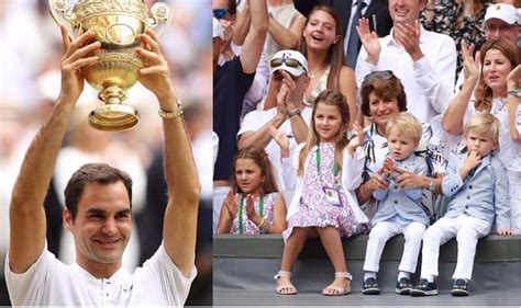 Roger federer wins wimbledon title with kids watching. Roger Federer's Twin Sons and Daughters Score 'Love All ...