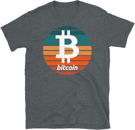 Bitcoin Shirt Modern Grunge Sunset V1 Crypto Tee Camiseta De