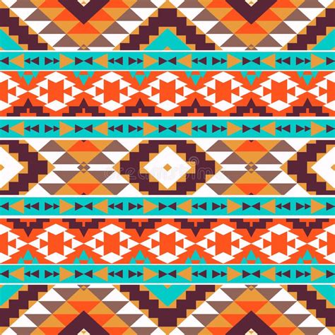 Seamless Colorful Aztec Pattern Stock Vector Image 36421348