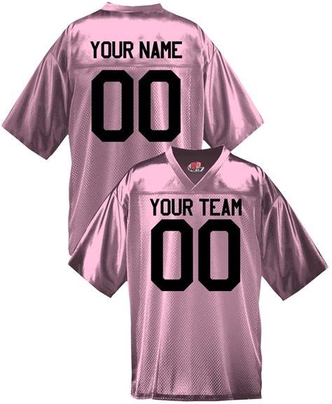 Custom Pink Football Jersey Personalized With Any Name Or Number Add