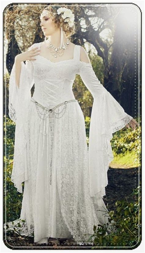 Medieval goth pagan gold & cream wedding dress costume ball gown. 80 Cool and Modern Celtic Wedding Dresses Ideas (With ...