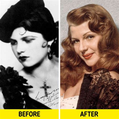 Rita Hayworth Before And After