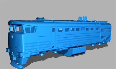 2te10m Diesel Locomotive 187 H0 By Aim4 3d Model