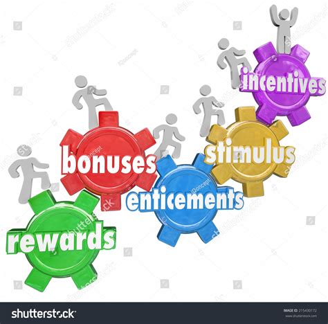 Incentives Related Words Like Rewards Bonuses Stock Illustration