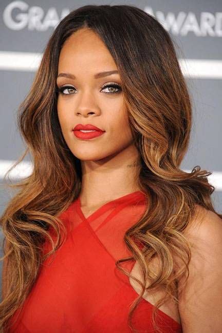 The Best Celebrity Eyebrows Rihanna Ombre Hair Hair Color Balayage