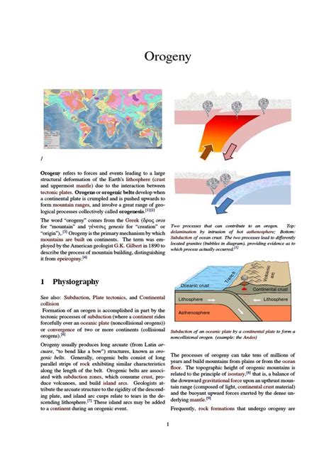 Orogeny Tectonics Earth And Life Sciences