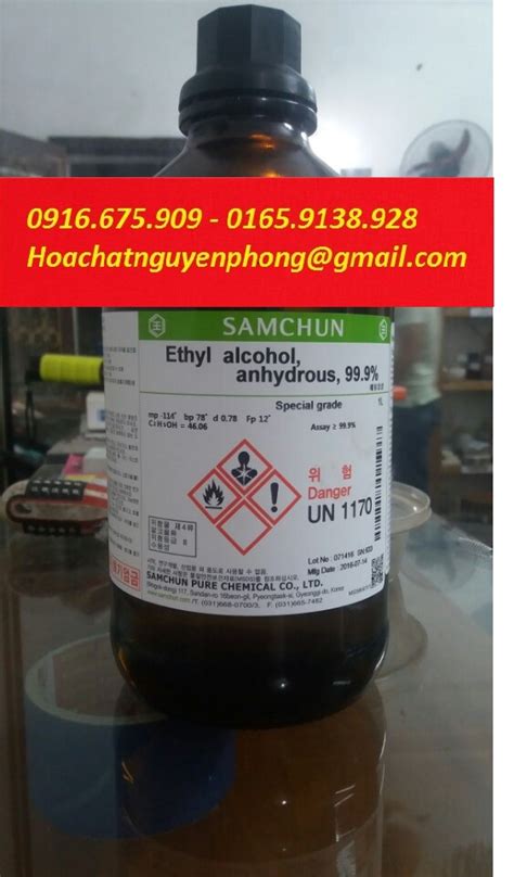 Ethanol C2h5oh Ethyl Alcohol Ancol Ethylic Samchun Hàn