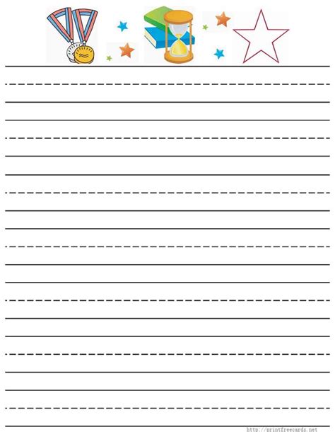 Print primary writing paper with the dotted lines, special paper for formatting friendly letters, graph paper primary writing paper. free printable stationery for kids, free lined kids ...
