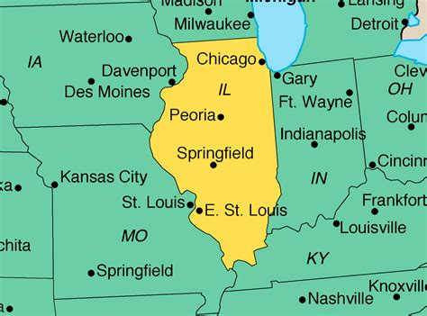 Главная штаты сша штат иллинойс (state of illinois). Map of Illinois | U.S. Embassy in Austria