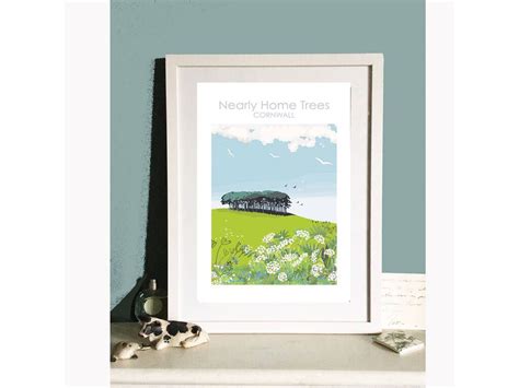 Nearly Home Trees Cornwall And Devon Travel Print By Betty Boyns