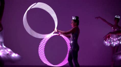 Led Ballet And Hula Hoop Show Dance Show Showreel Youtube