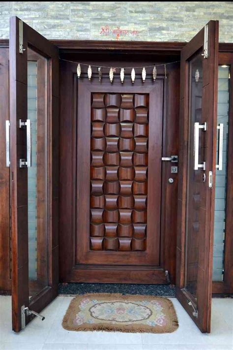 Most wonderful smart wooden door pocket design with cnc router machine in the mitaly design and furniture. 28 Contemporary Main Gate Design 2018 | Wooden main door ...