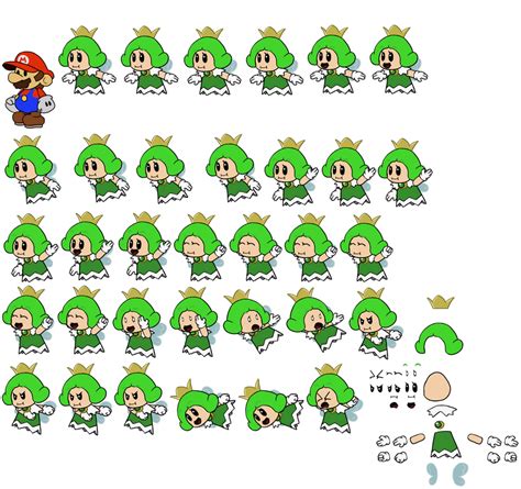 Green Sprixie Princess (Paper Mario-Style) by DerekminyA on DeviantArt