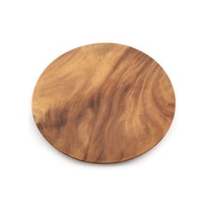 Acacia Wood Round Dinner Plate Accel Event Rentals