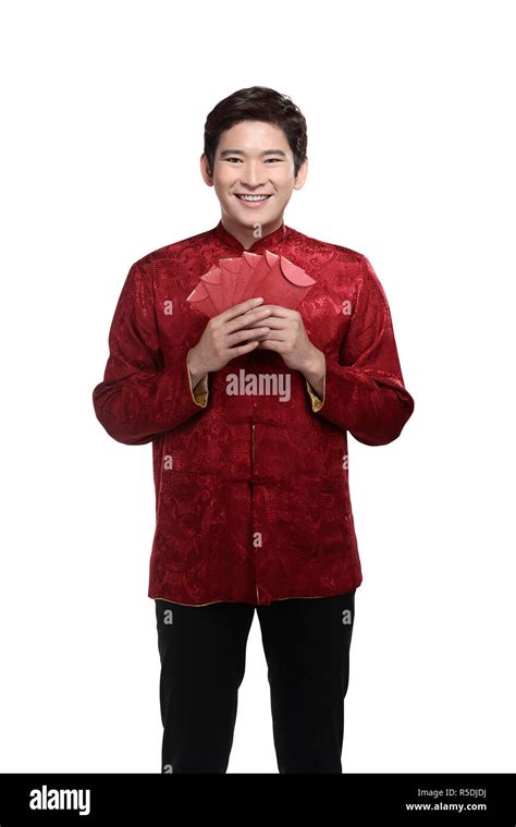 Chinese Man In Cheongsam Suit Stock Photo Alamy