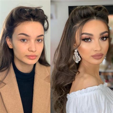 35 Brides Before And After Their Wedding Makeup That Youll Barely Recognize In 2020 Glamorous