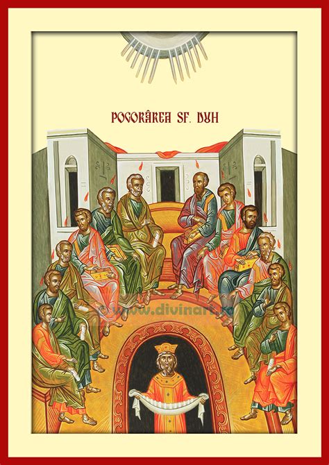 Duhul sfant ca un porumbel Icoana Pogorarea Duhului Sfant - Divinart