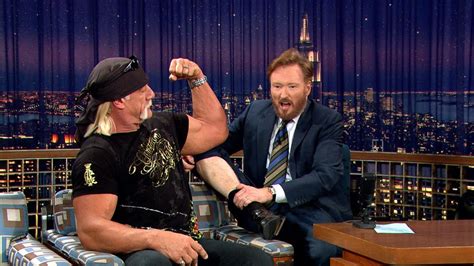 Hulk Hogan And Conan Compare Physiques Late Night With Conan OBrien