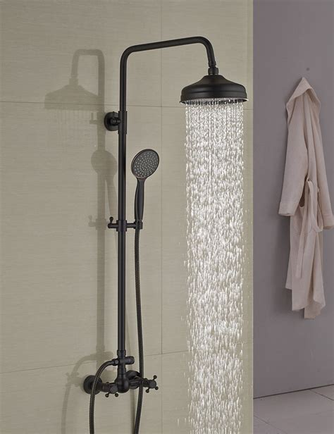 Simply put, dual shower heads are shower heads with a second detachable hand shower. Wall-Mounted-Oil-Rubbed-Bronze-8-Rain-Shower-Head-Faucet ...