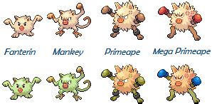 Mankey is a fighting pokémon found wild in kanto and hoenn, and bred from mankey or primeape in pokemmo. Mankey ideas for X and Y by Cutie-Marker on DeviantArt
