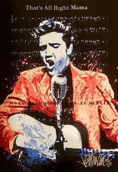 Elvis Presley Thats All Right Mama Limited Edition Fine Art On Sheet