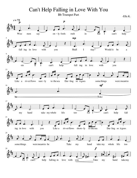 Can T Help Falling In Love With You Piano Chords Examples And Forms