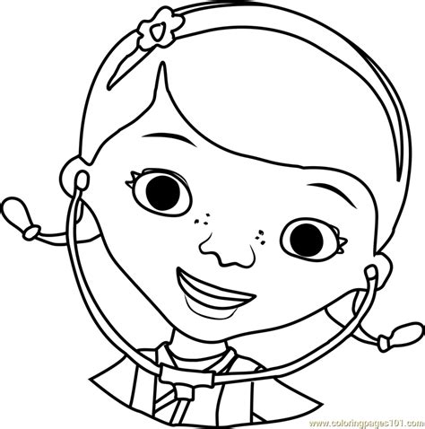 Doc McStuffins Coloring Page for Kids - Free Doc McStuffins Printable